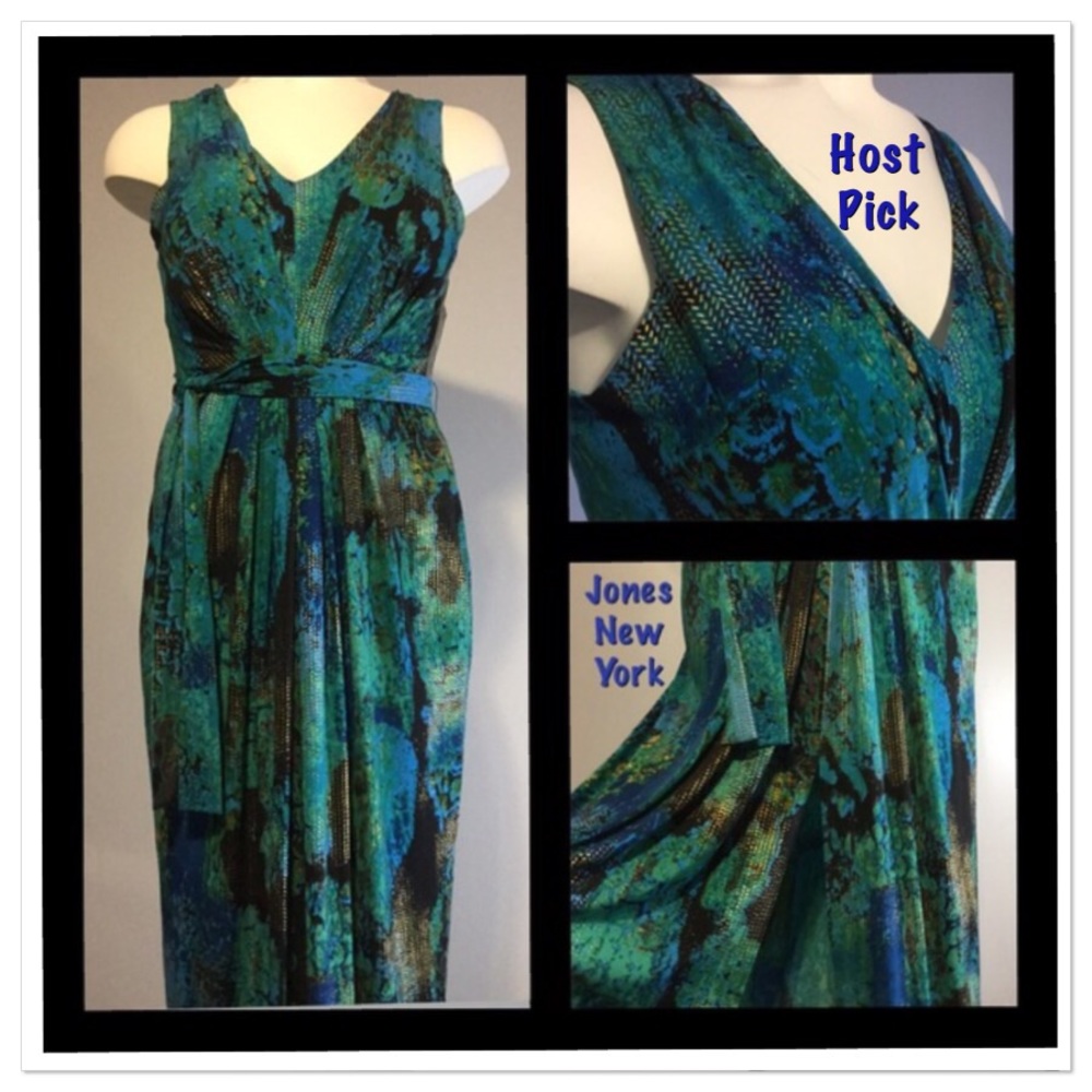Jones NY Multi-Colored Maxi Dress
